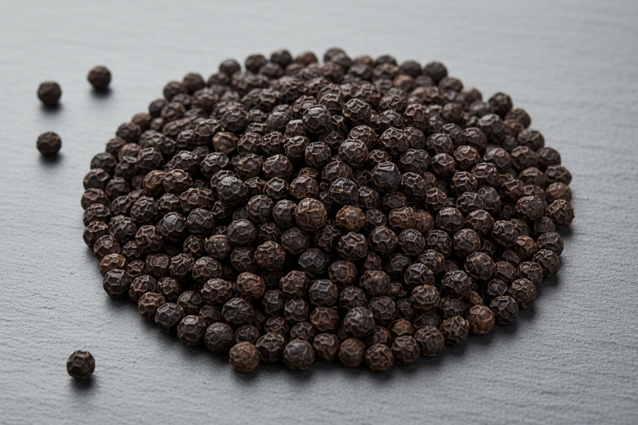 Sorted black pepper - whole